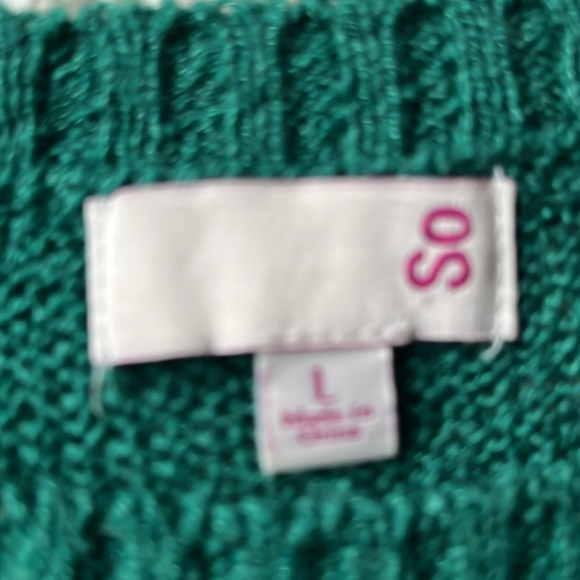 EUC Size Large Green Striped Boxy Sweater - Picture 2 of 4